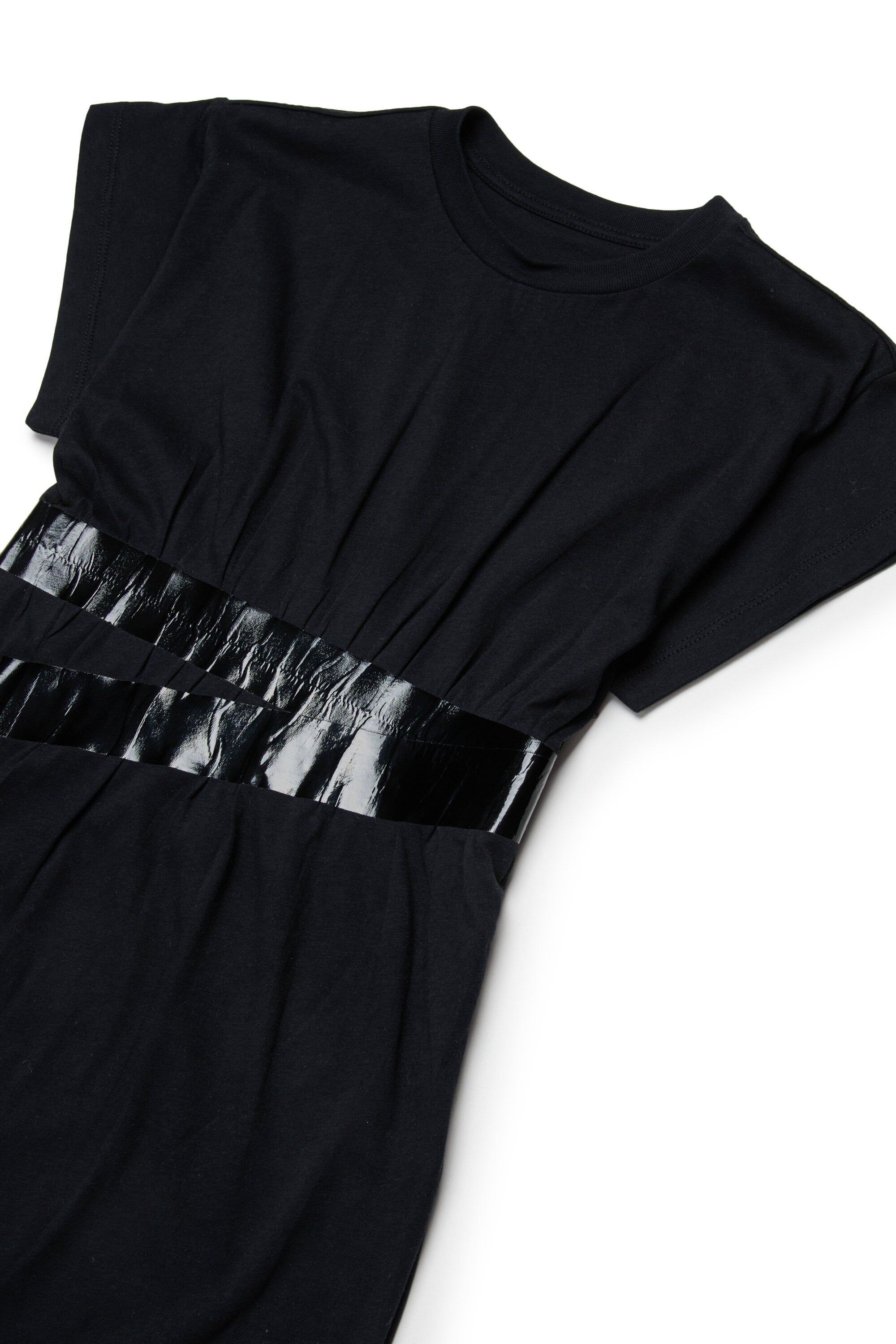 For Kids - Abito t-shirt con cintura in vita - Nero