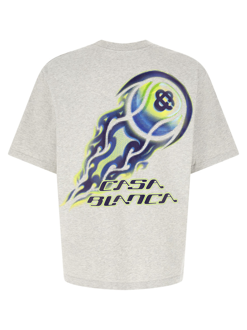 Flaming Tennis Ball T-shirt