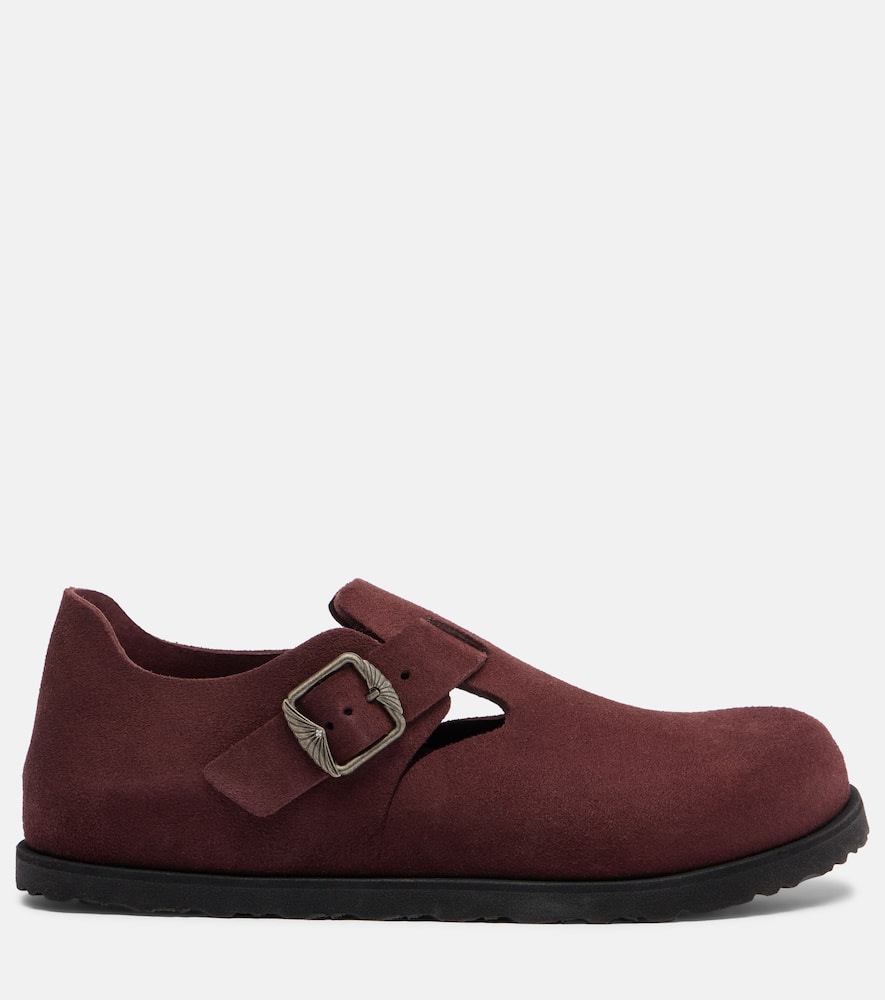 London suede slip-on shoes