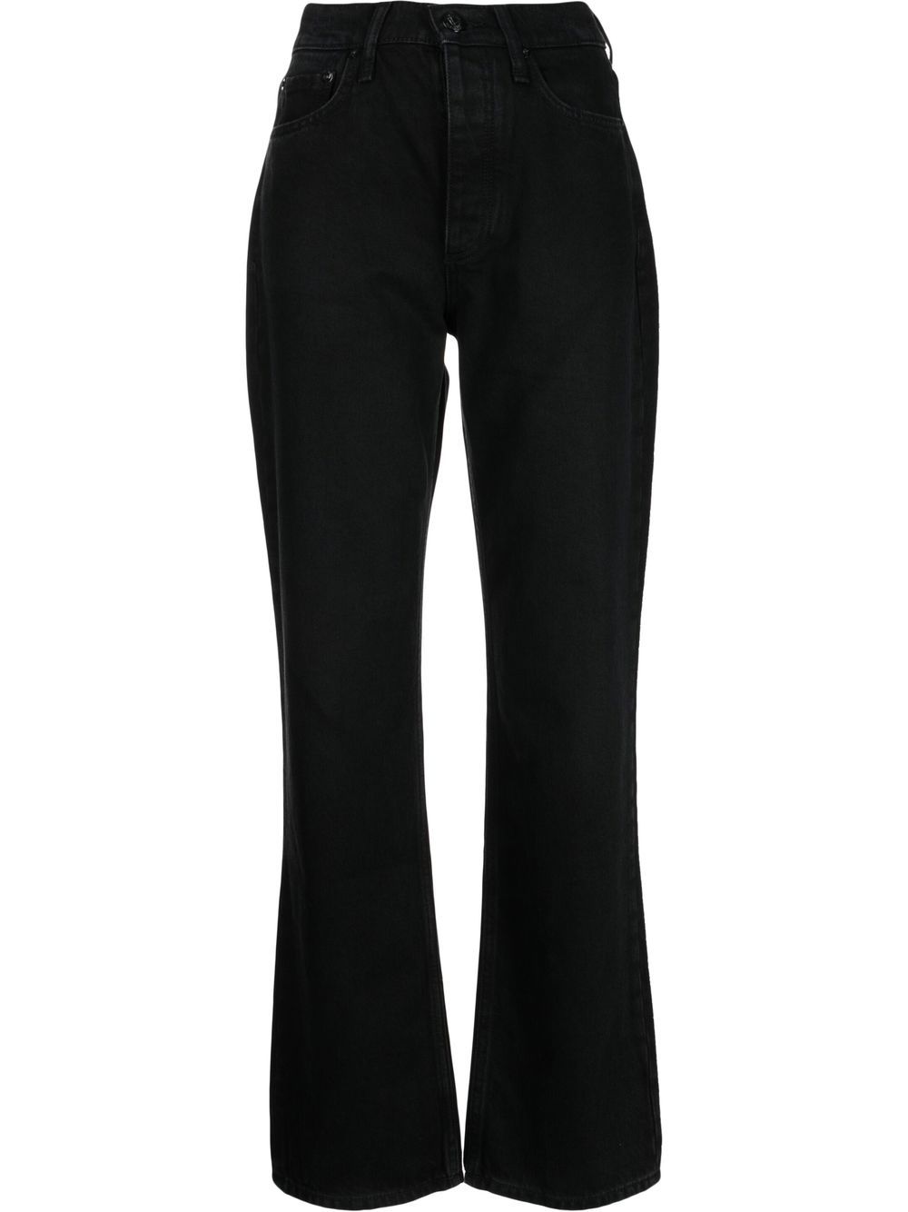 High-rise bootcut jeans