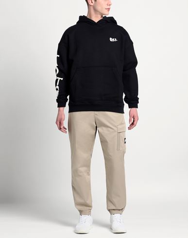 Man Sweatshirt Black Size L Cotton