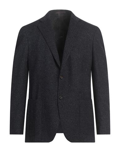 Man Blazer Midnight blue Size 44 Virgin Wool, Silk, Polyamide, Cashmere