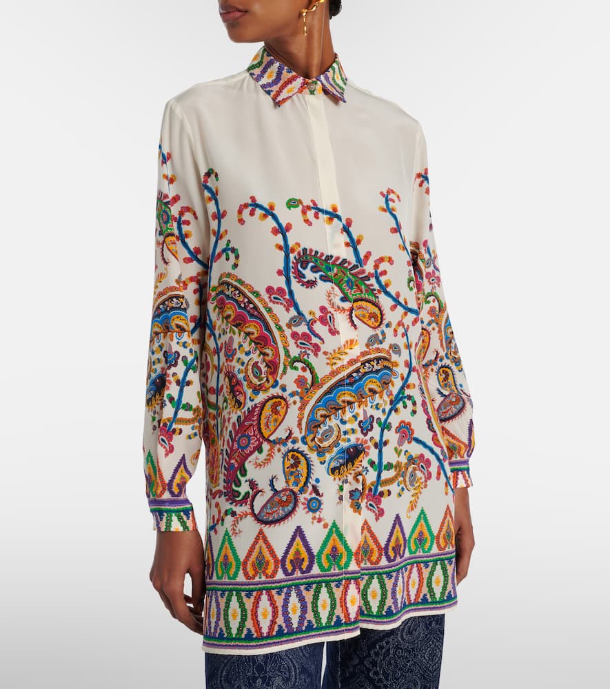 Paisley printed silk shirt