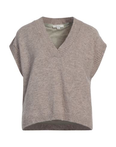 Woman Sweater Khaki Size S Virgin Wool