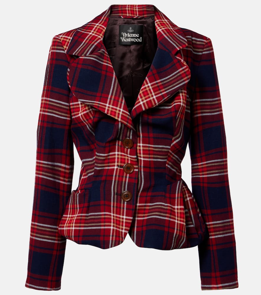 Drunken tartan blazer