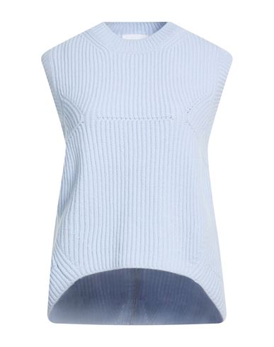 Collezione N_01 Woman Sweater Sky blue Size S Merino Wool, Cashmere