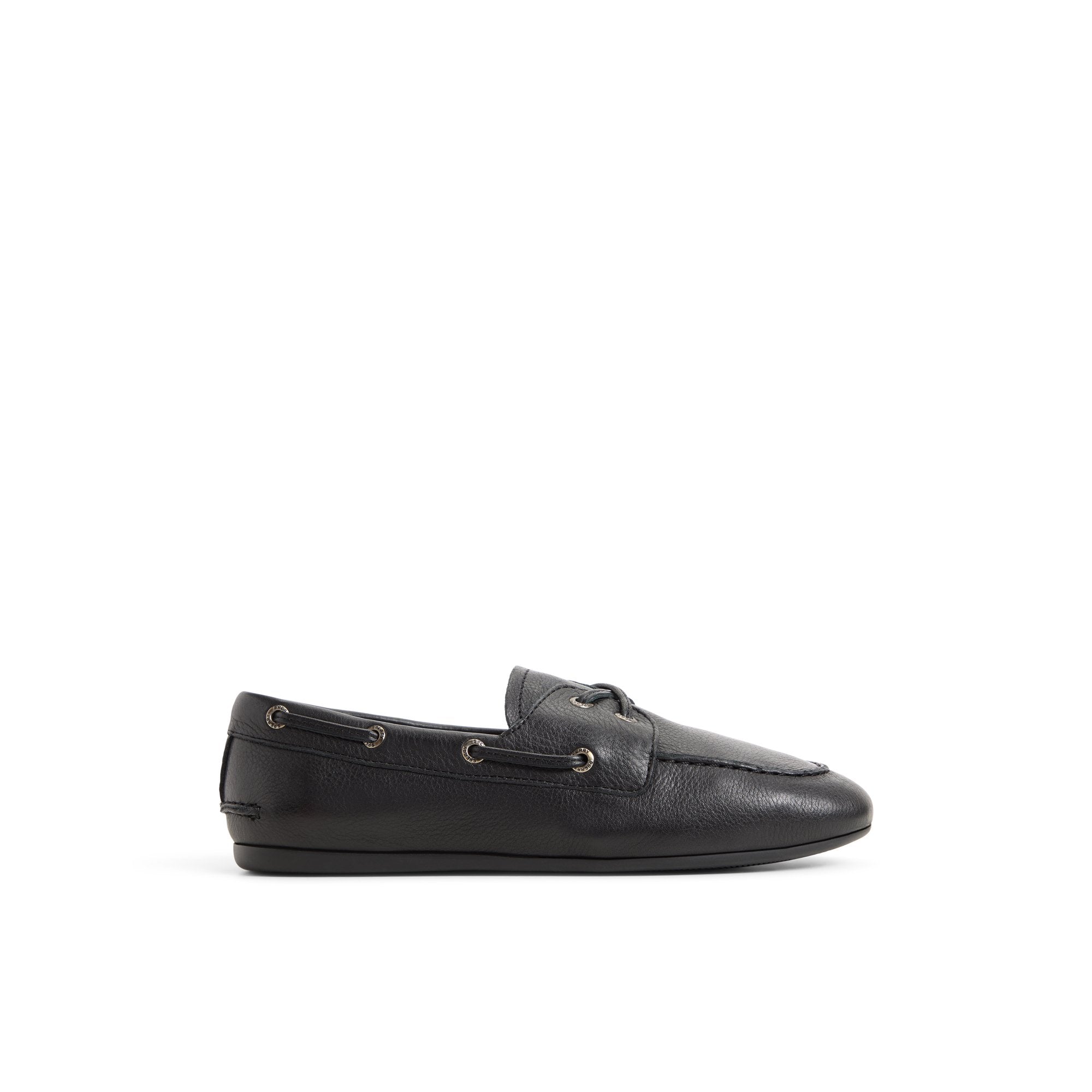 Slim Boat Shoe in Black