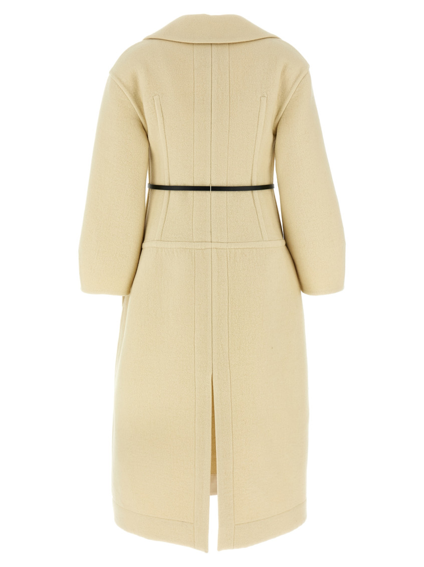 Belted wool coat