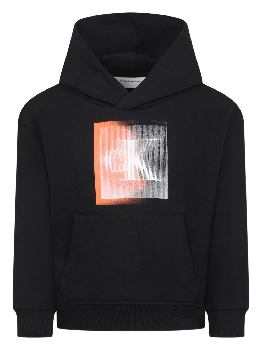 Logo-print hoodie - Black