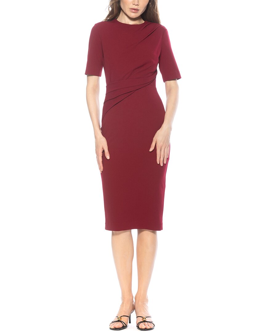 Harper Crewneck Draped Sheath Dress