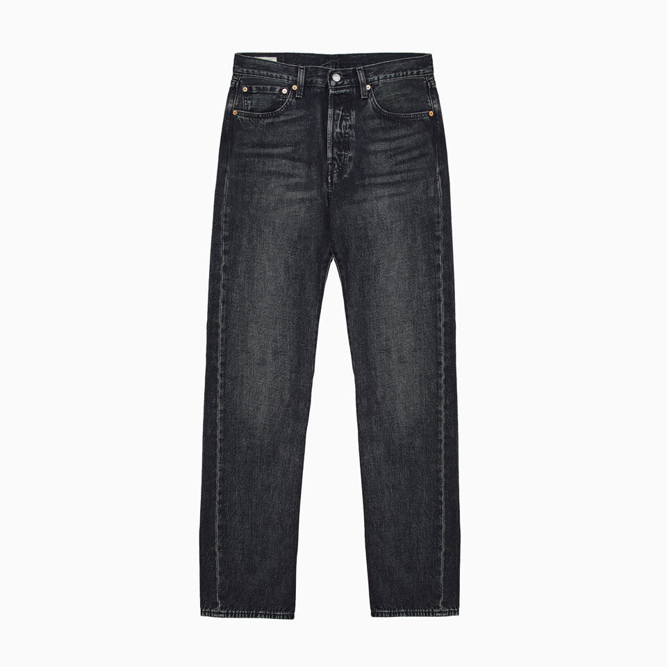 Mid-rise straight-leg jeans