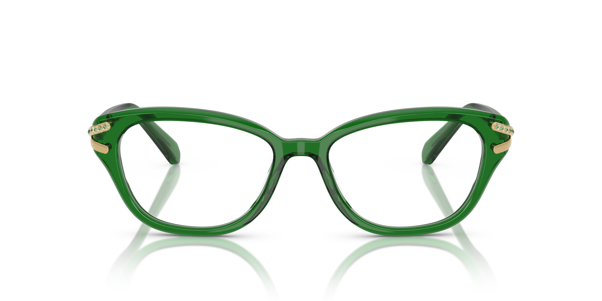 Swarovski Woman Swarovski SK2032 1064 Optical frames Acetate Green Pillow Norma