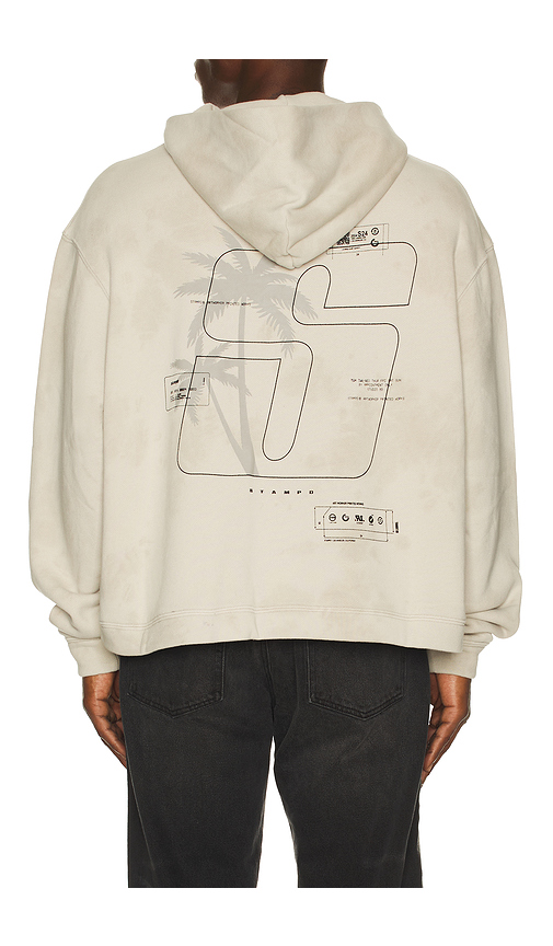 Stampd Transit Tie Dye Cropped Hoodie in Sand Storm Tie Dye. M also in L, S, XL/1X