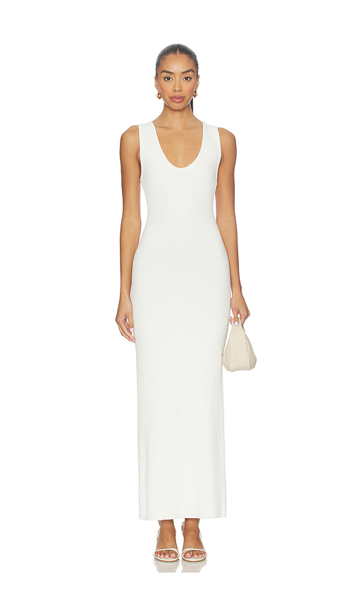 SIR. Chiara Scoop Neck Dress in Ivory. - 4/XL also