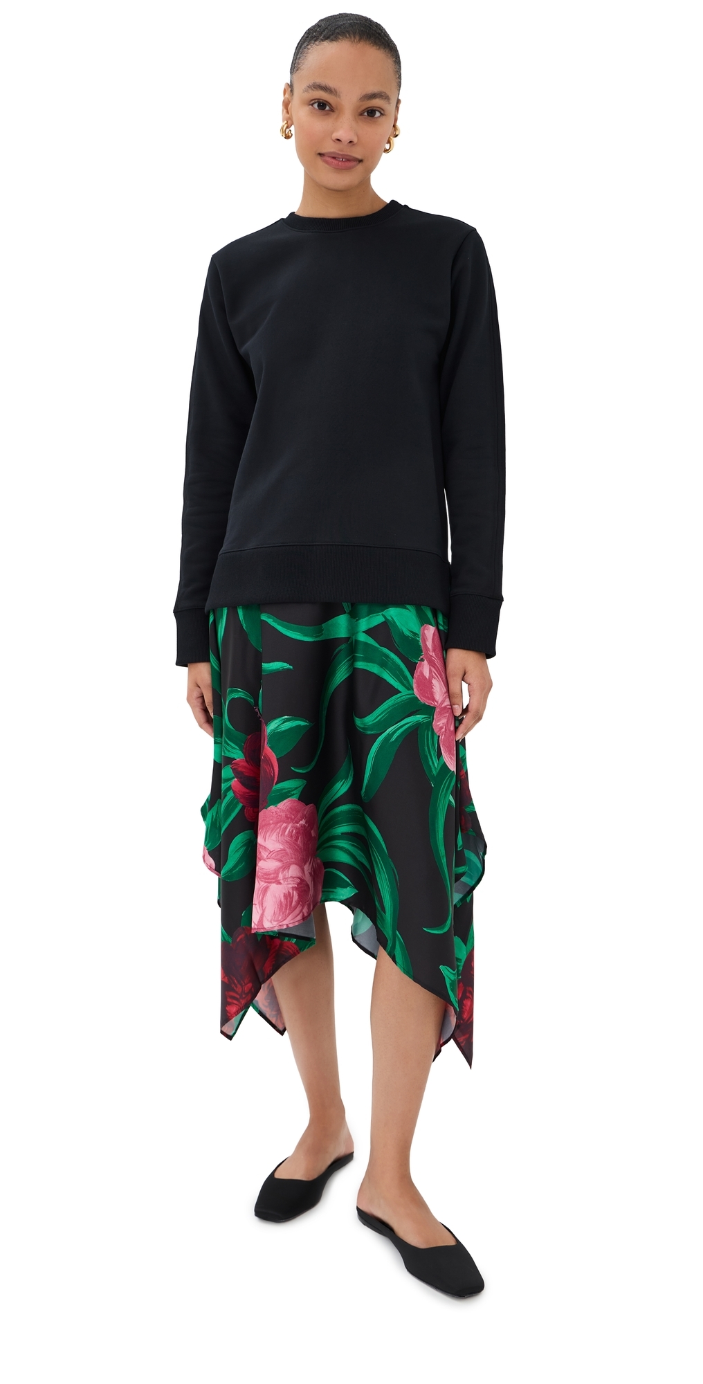 Sporty Foulard Dress Peony