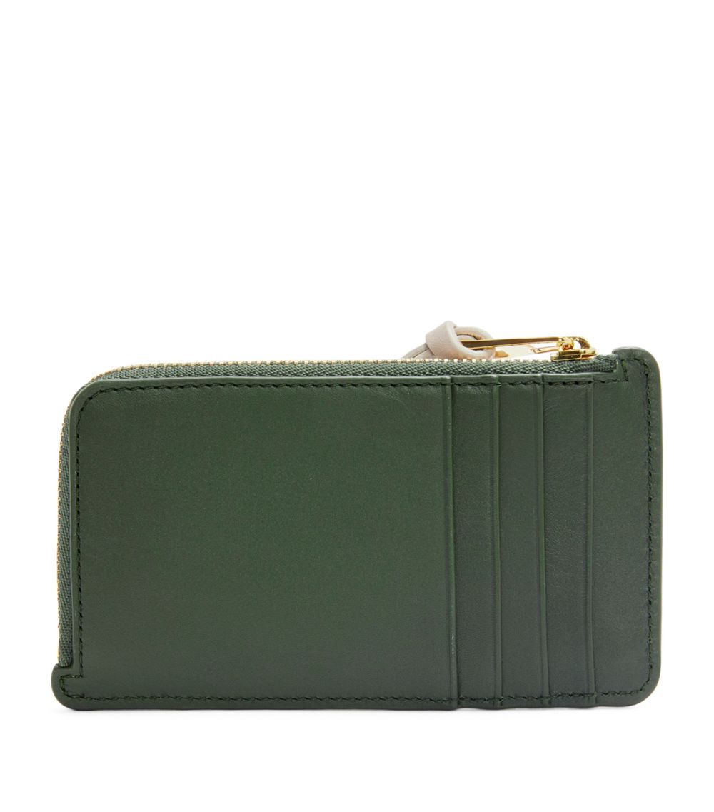 X Suna Fujita Calfskin Panda Zipped Card Holder