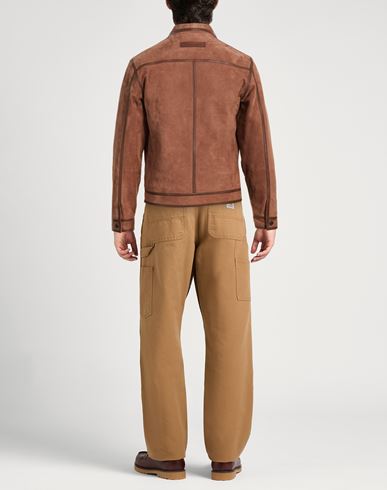 Jacob Cohёn Man Jacket Light brown Size 40 Cow leather