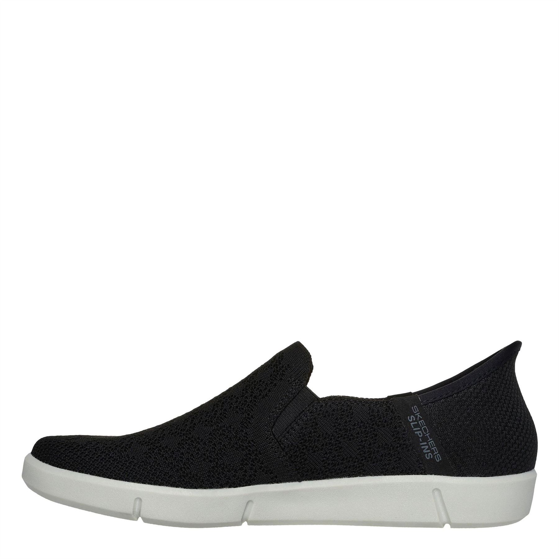 Skechers Womens Breezest Slip On Trainers in Black