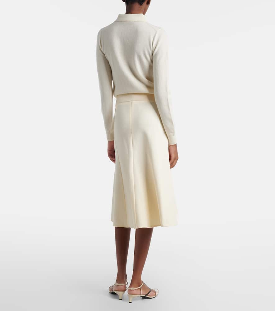 High-rise midi skirt
