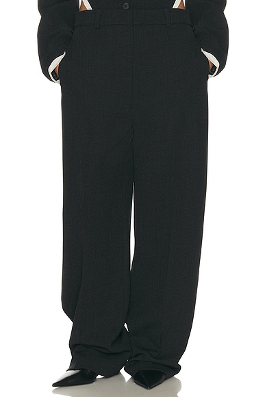 Helsa Straight Trouser in Charcoal. L also in M