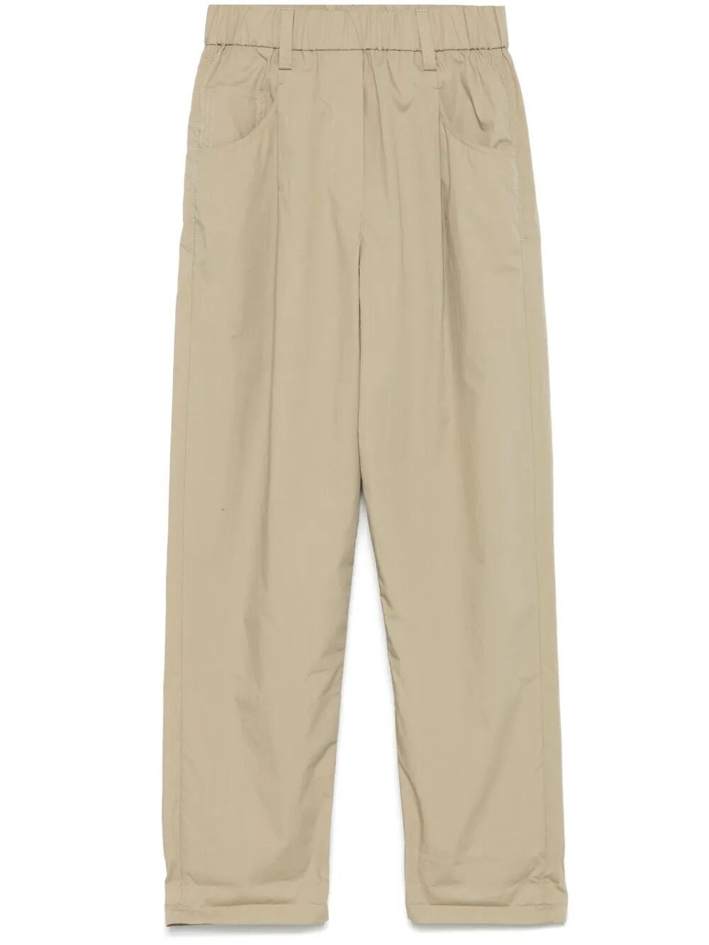 Brunello Cucinelli Lightweight Poplin Five-Pocket Track Pants With Mon