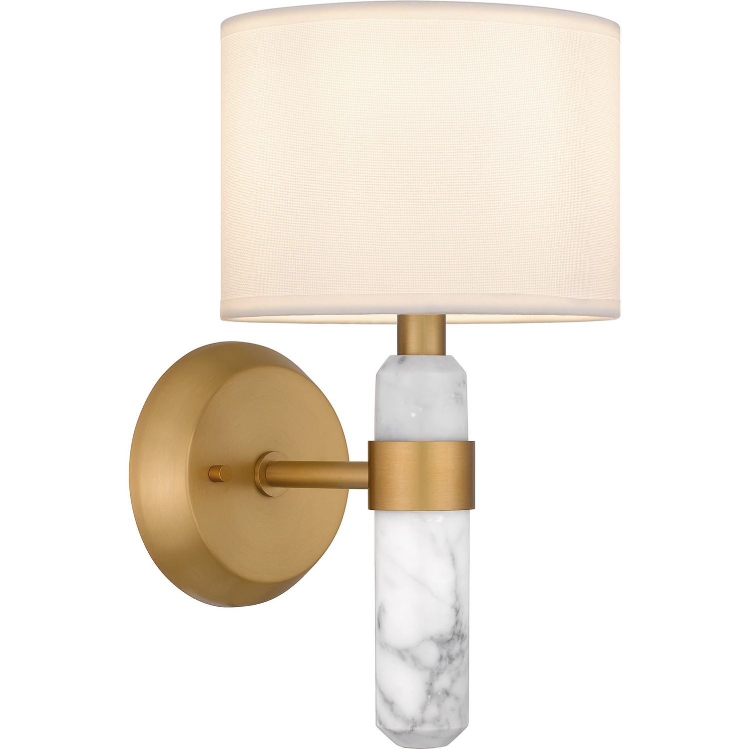 Brushed Weathered Brass One Light Wall Sconce from the Kimberly Collection