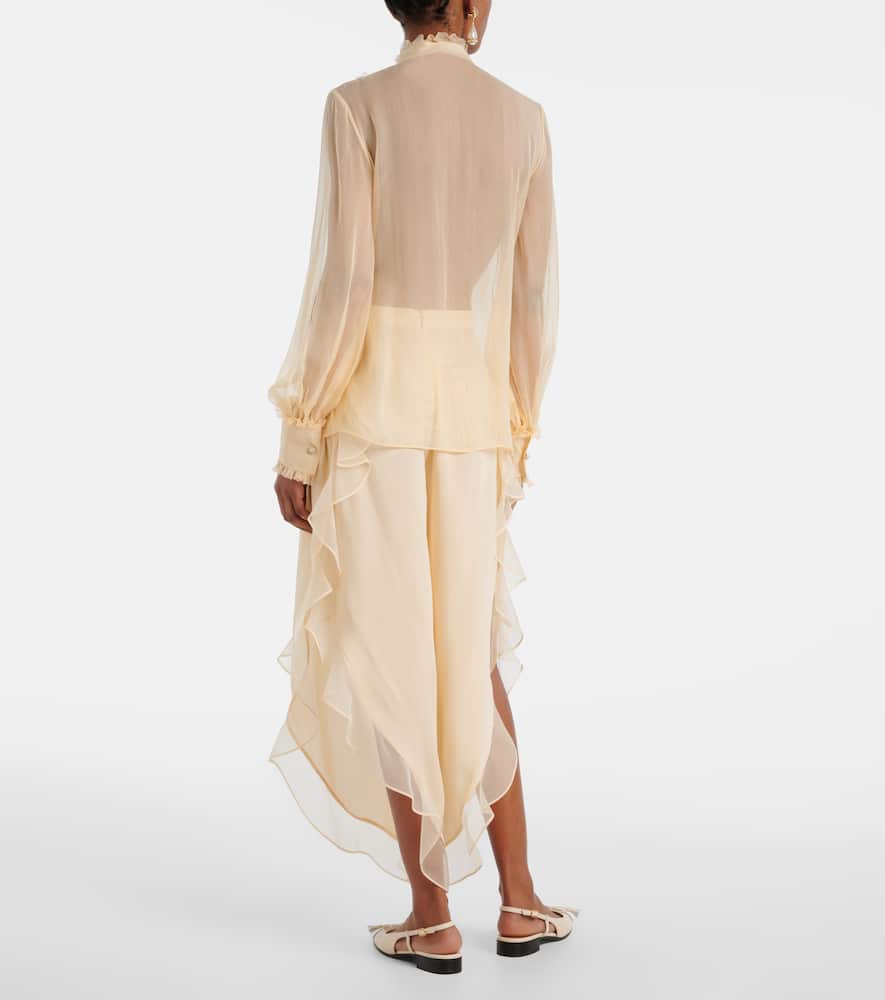 Silk chiffon blouse