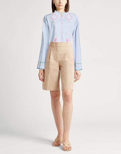Forte_forte Woman Shirt Lilac Size 0 Cotton, Glass