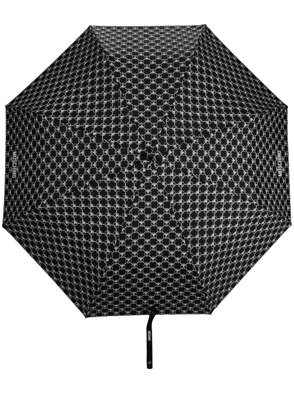 Monogram-print umbrella - Black