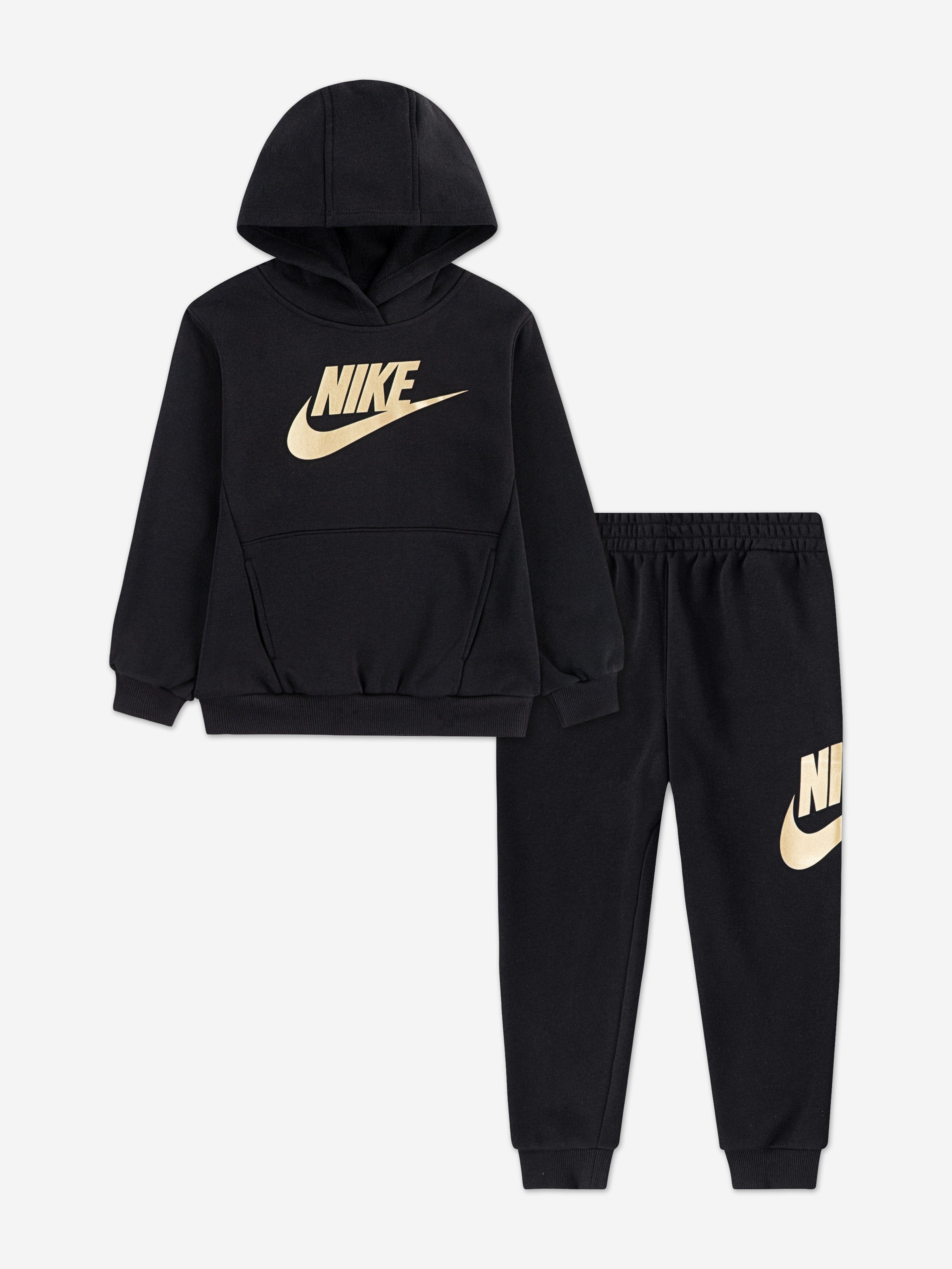 Kids Club Fleece Tracksuit in Black