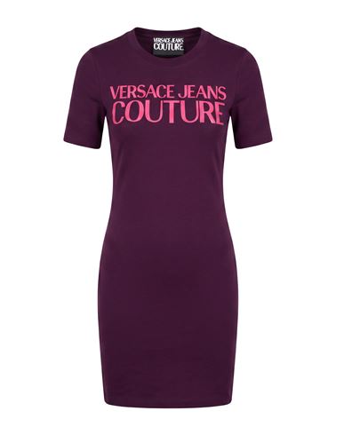 Woman Mini dress Plum Size M Cotton, Elastane