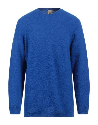 Man Sweater Bright blue Size 38 Merino Wool