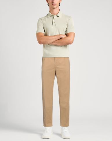 Dondup Man Pants Beige Size 33 Cotton, Elastane