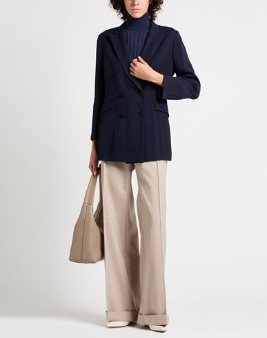 Woman Blazer Midnight blue Size 10 Viscose
