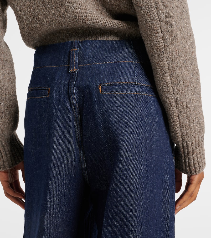 High-rise wide-leg jeans