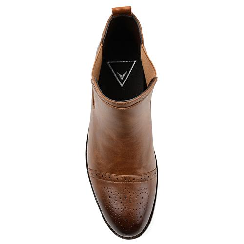 . Garrett Wide Width Cap Toe Chelsea Boot - Brown