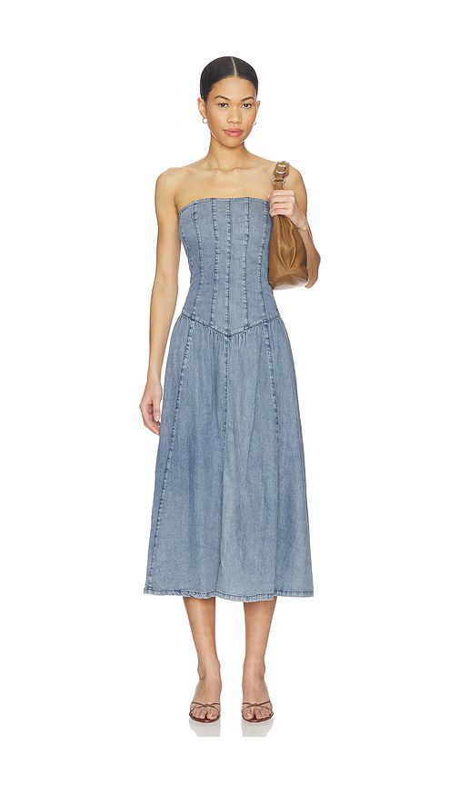 HEARTLOOM Ronan Dress in Blue. XS. Also in S, M