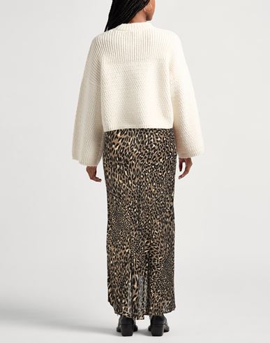 Woman Midi skirt Khaki Size 2 Viscose, Wool