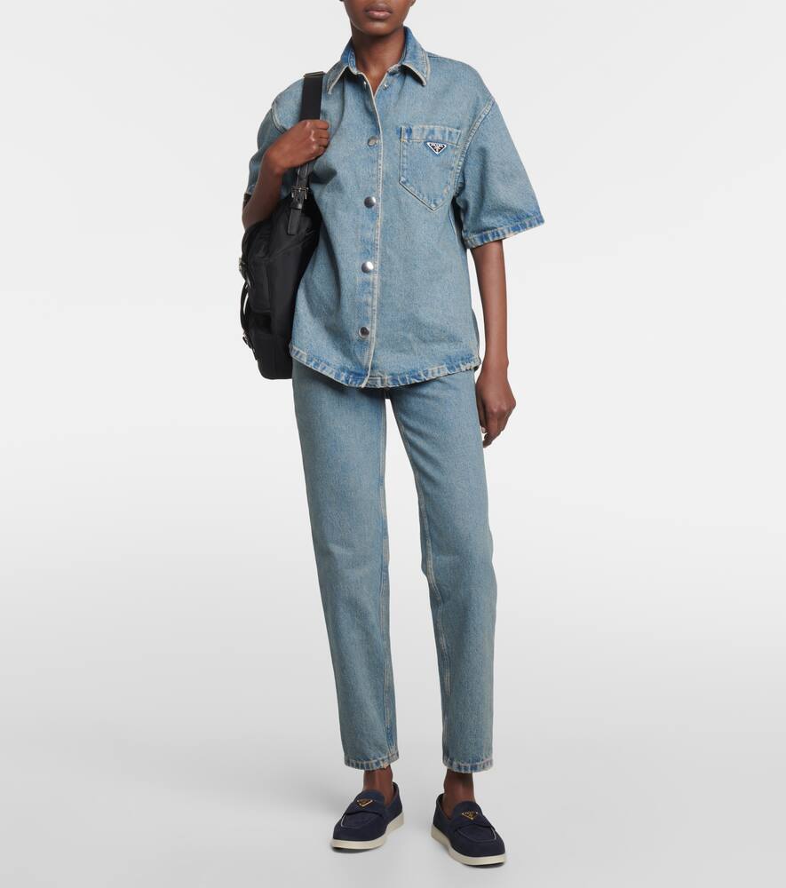 Prada Saint Tropez suede loafers