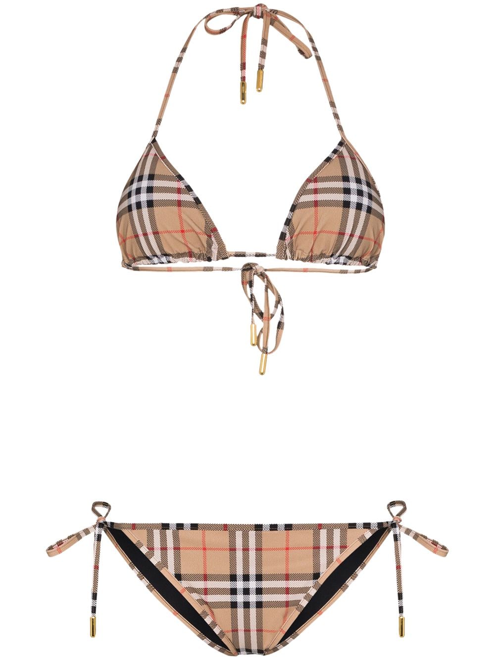 Checked Triangle Bikini