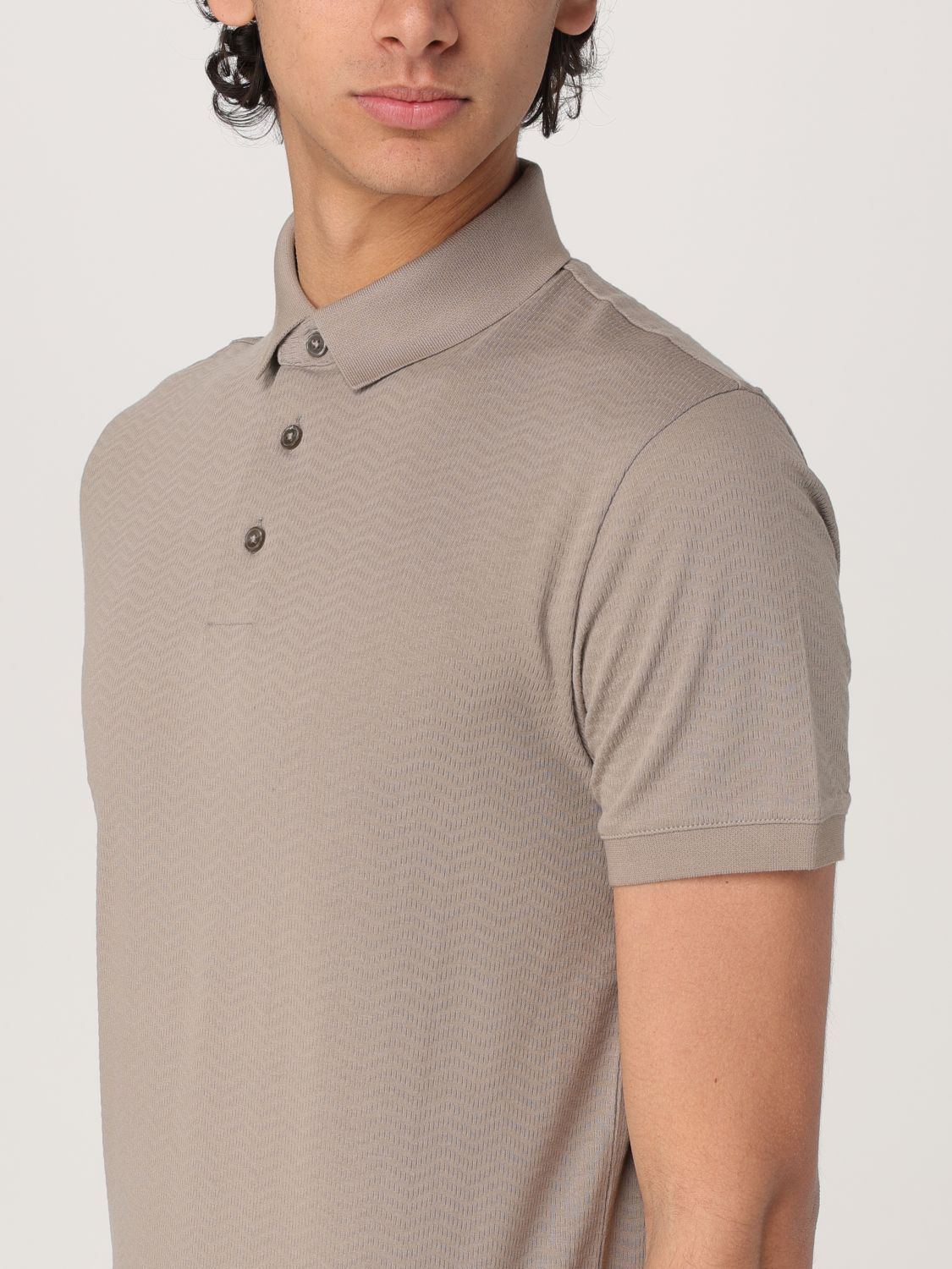 Polo Shirt Men color Beige