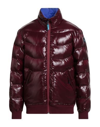 Man Puffer Burgundy Size L Polyamide