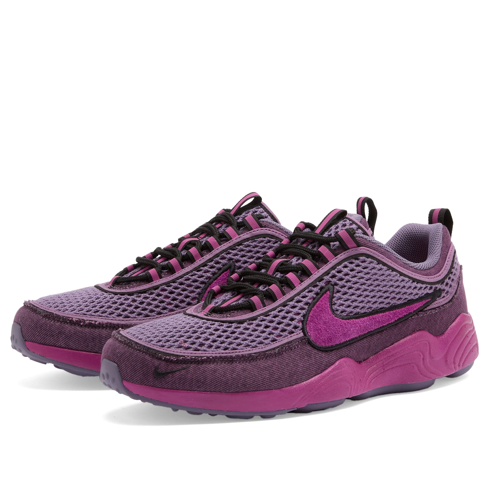 Men's Air Zoom Spiridon Prm Opp3 Sneaker in Fuchsia/Black/Purple