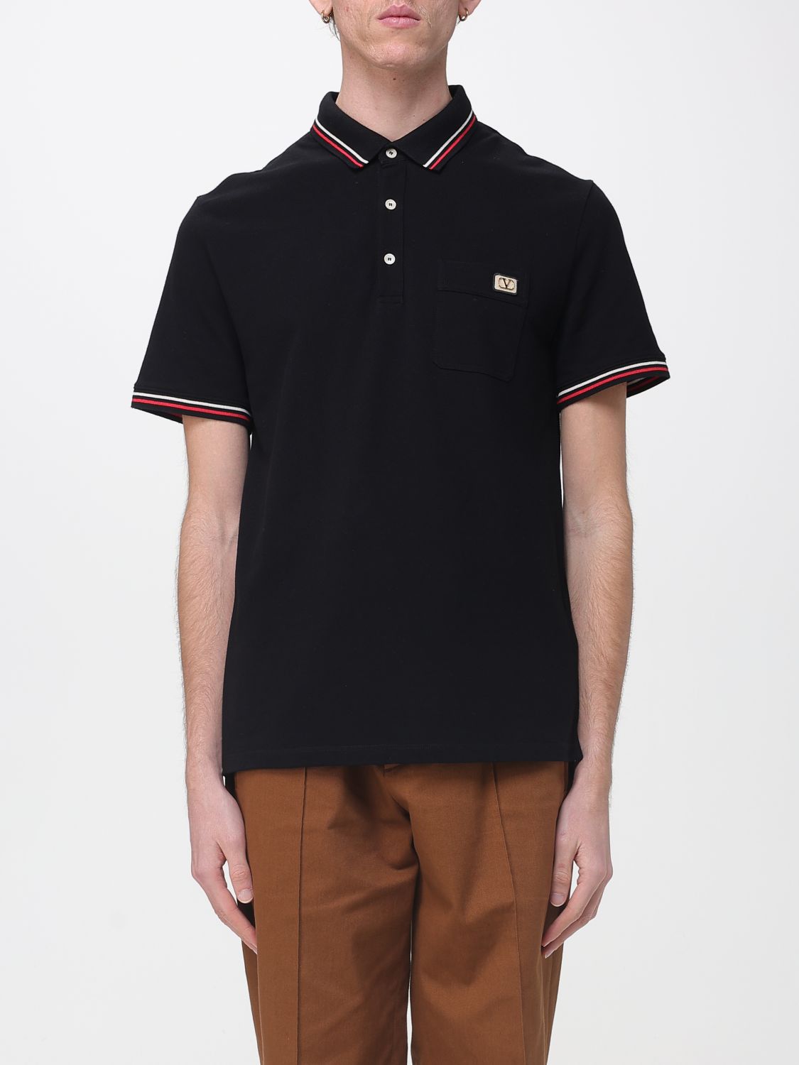 Polo Shirt Men color Black