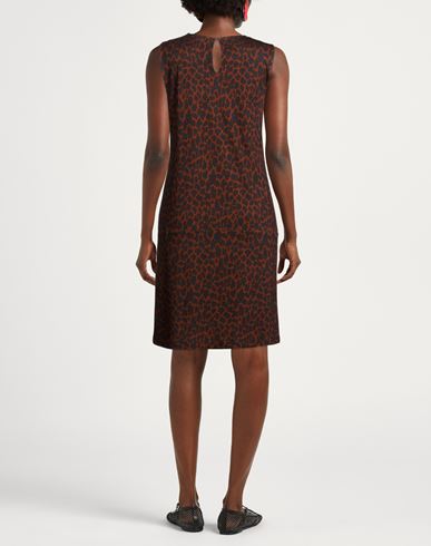 Woman Mini dress Brown Size 4 Viscose, Elastane