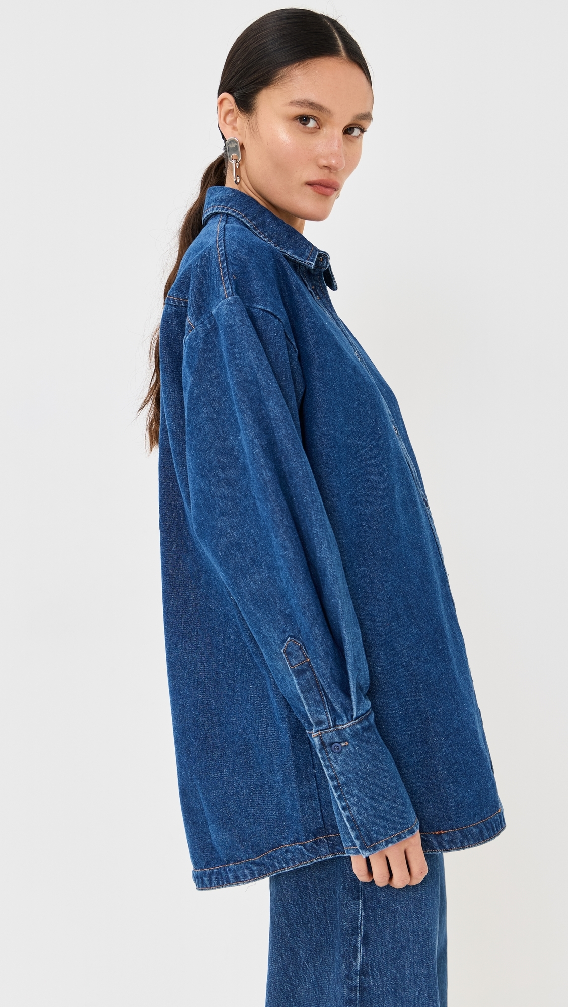 Off Duty Denim Shirt Dark Denim