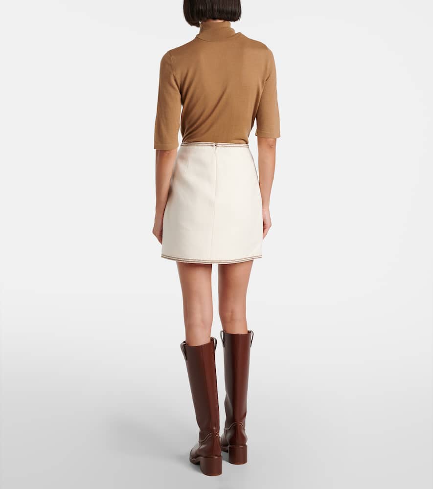 Veronica Beard Ohemia wool-blend miniskirt