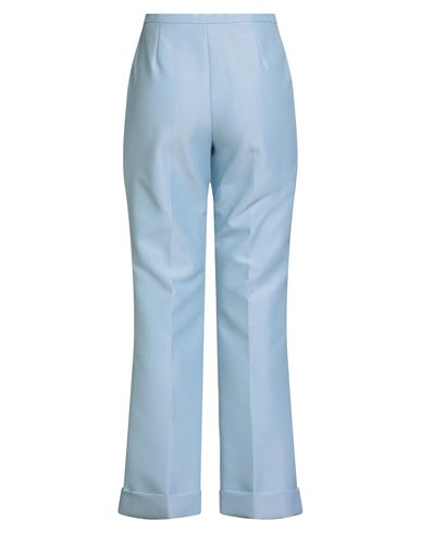 Woman Pants Sky blue Size 4 Virgin Wool, Polyester
