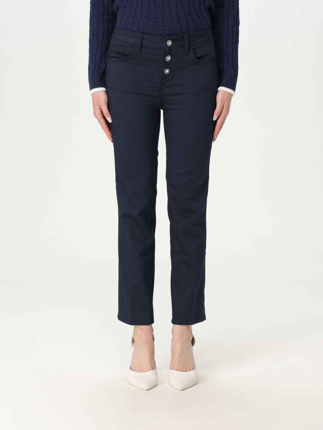 Pants LIU JO Woman color Navy