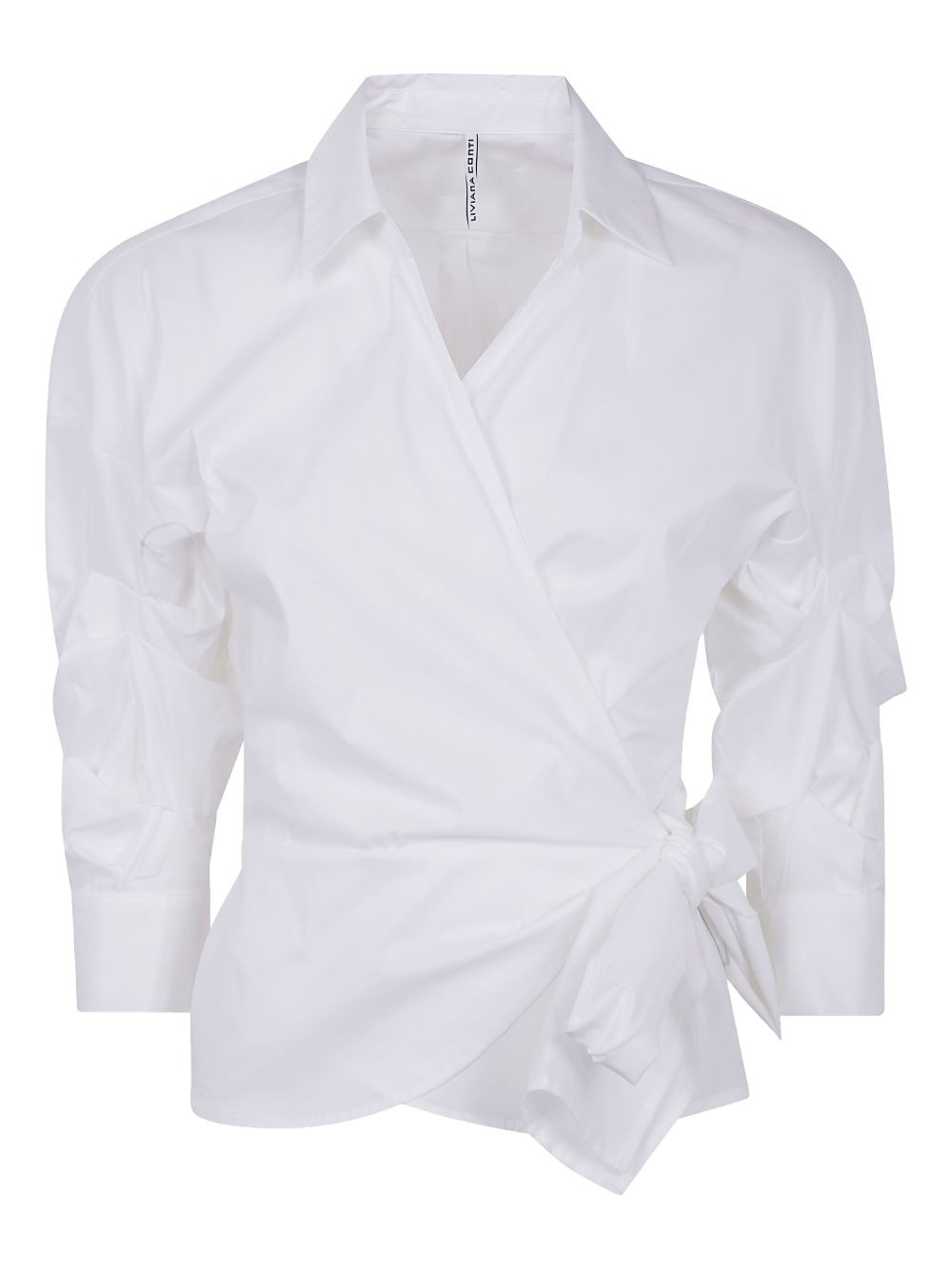 Liviana Conti tie-fastening shirt - White